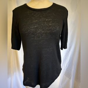 Black Anine Bing 100% Linen Too